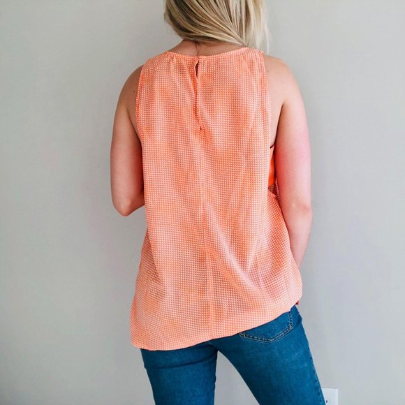 Trouve Open Side Sleeveless Tank Top Orange Sz M - Picture 3 of 8